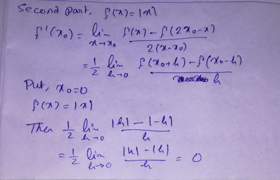 Second Part, pra)a 1m1 lim rcan-f(2 Xo-2) PCx0)= lim r(a)-(2%0-a) 2(X-20) $(Hoth)-P (X--4) lim 2 h-0 %3D Put, do:0 P(a2-1a)