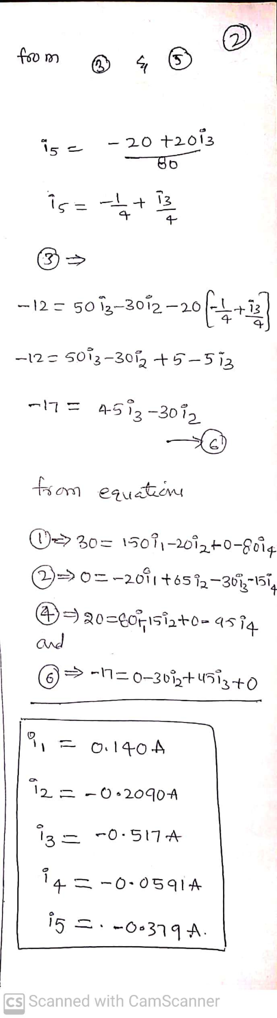 from ® 5 숴 is - 20 +2013 80 is=1 / 13 - 12 = 5013-2012–2014** -12=5083-3012 +5-513 17 4583-30i2 from equations 4 --> 30= 15