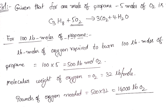 B-Guven that do mole propane -Smdes 0 i ne С, Ня t So Э 302+4 Ho o For 00 Ab-moles -Propane:- too kb-mdos bmoles Tauired to b