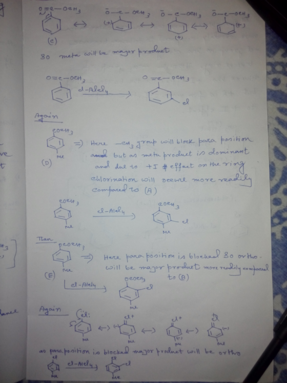 -0Hz öeoen, õ - e-oet o- e-oeH3 80 meta will be major product o=e-OCH O =C-Oen 3 Again port, 11 - ve Here _ex, group will blo