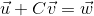 \vec{u} + C\vec{v} = \vec{w}