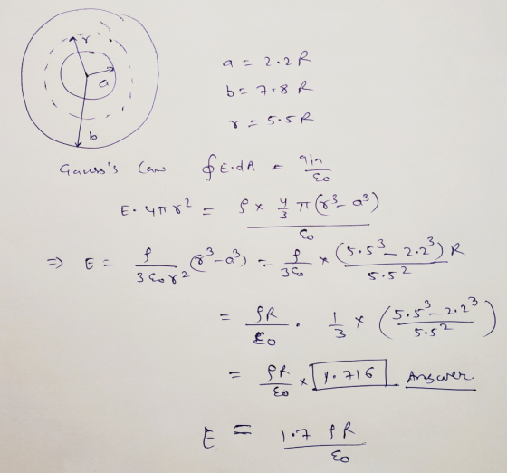 a=2.2R b=708R r=558 Gausss can feda a no E. 4082 = 8 x y π (83_a3) =E-door eas (3532,2%) e 3 Eorz se 10 716) Aserer E = 1.7f