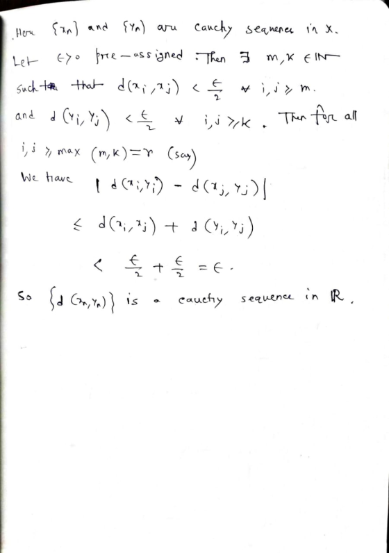 Canchy seaneneu in x Her nand Yn) aru EO reass aned Then3 m,x EIN Let Suck ttha d (ai,j) < m 2. Git, ts) < and Thn tr al k 2