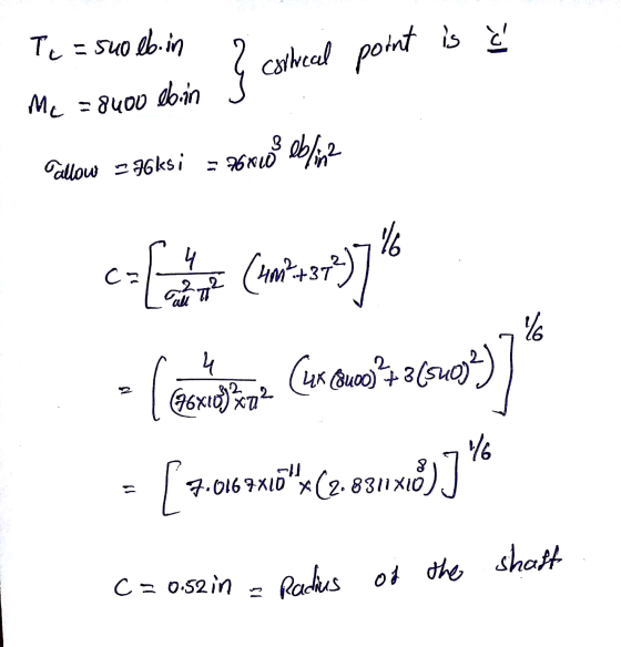 Te = suo eb.in } can contreal point is doain Mc =8400 7600 eblina allow 6ksi 4 С c-[am (+372)7 (ux cours 73 (540)2) 16 ہا le