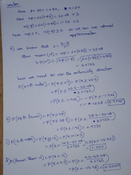Seluton Here p= 82). -0.82, hg=ut Noww mp 6u(0-82- S2.48S here mpzs, m- S So coe Can se mamra spprorinalien we kmou that 2 -4