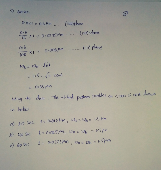 c) 60 sec 2 06x1- 0.6Hm -.(100)Pane (10) Plane 16 I0.0375MM 0.6 (n) plane 0.006MM loo X1 11 0.65m shown ing Ha data , the ctc