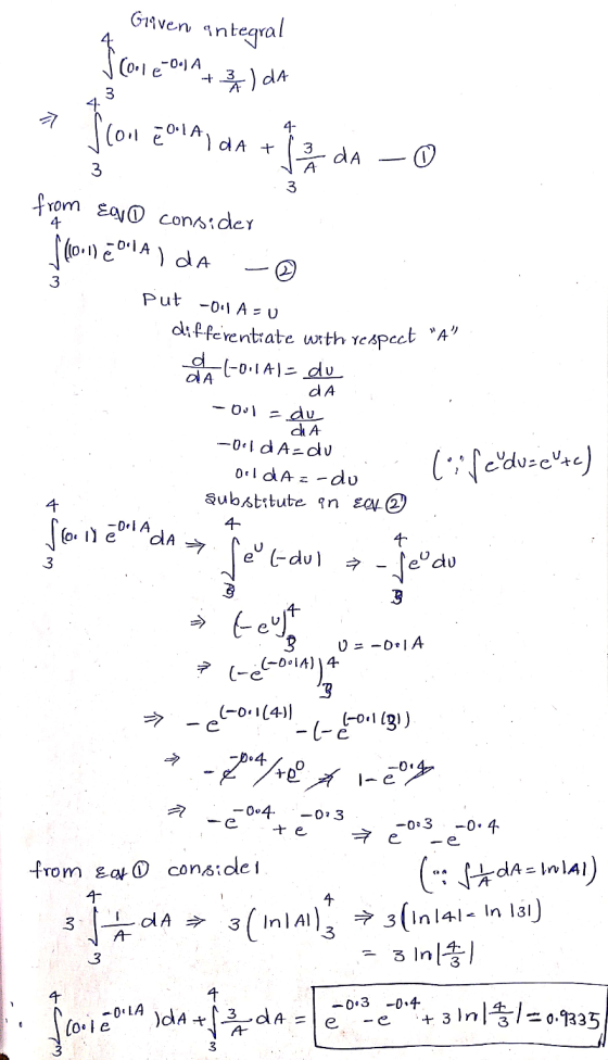 Griven Icone (00160A 3 A (oilē Olt, da + 4- 3 A 3 from Ego consider Hoe o Alda differentiate with respect A Integral + 3 /