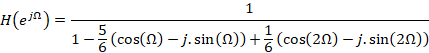 H(c)) = 1- (cos(2) - j.sin(2))+(cos(29) - j.sin(29))