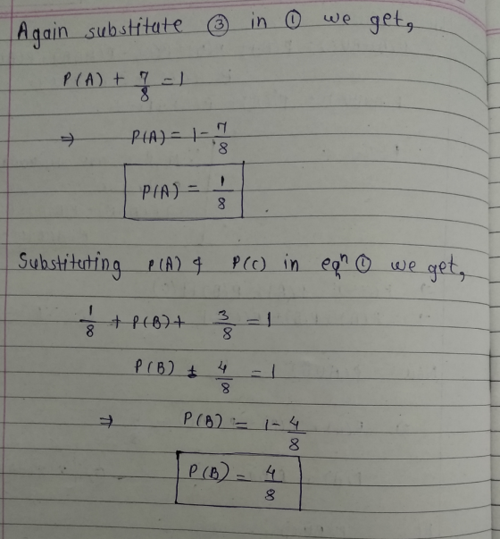 ー a) e LAgain.substitute @lín.O-we-get, - Substiteting A) 4 8 P(B)