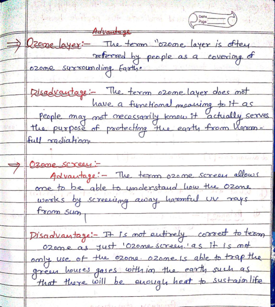 Advantage Qzone layer - The term ozone layer is oftey Deferred by people as a covering of ozome surrounding Esotho Disadvant
