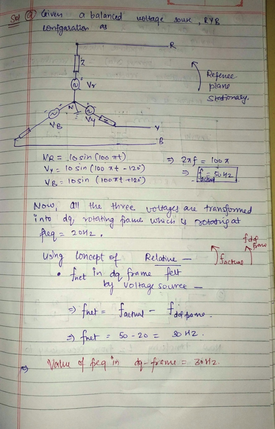 a leiven a balanced reoltage soux RYB. confgaration as * Vr Refence plane Stationaly. No NR = losin (100 t). Vyclosin (100 xt