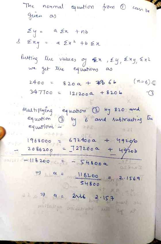 The can be normal equation from 0 given as tnb & Ey a En Eny a Eu² th En Putting the values En equations og Ey, Eny, En2 get