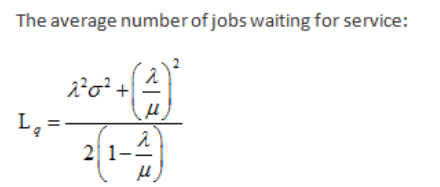 The average numberofjobs waiting for service: L2 2 1