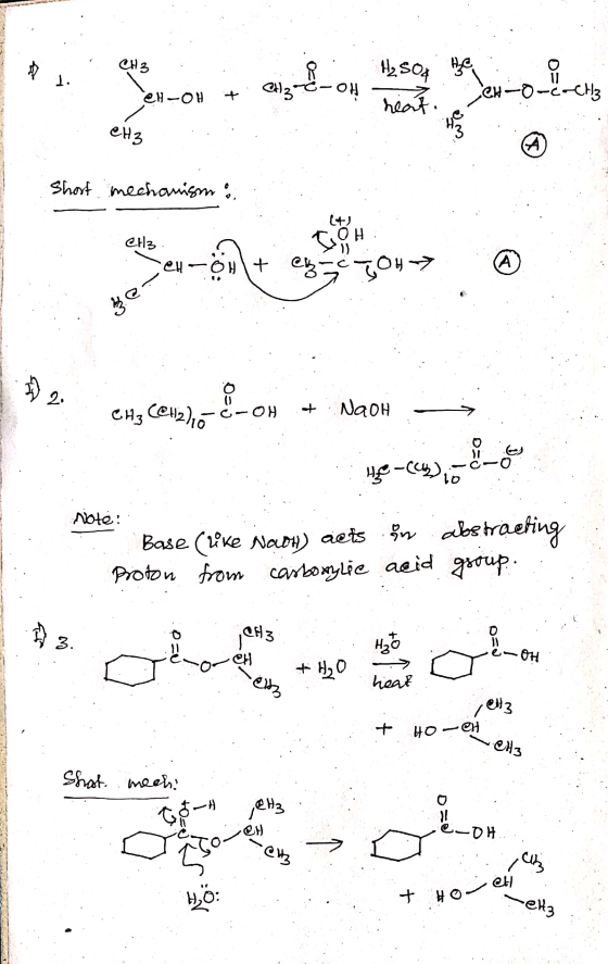 eH-OH + CH3 :. Short mechanism & os en caso con + Naon — Oso. ..t No ye-ces),- Note: -- . - Base (like Noon) aets Proton from
