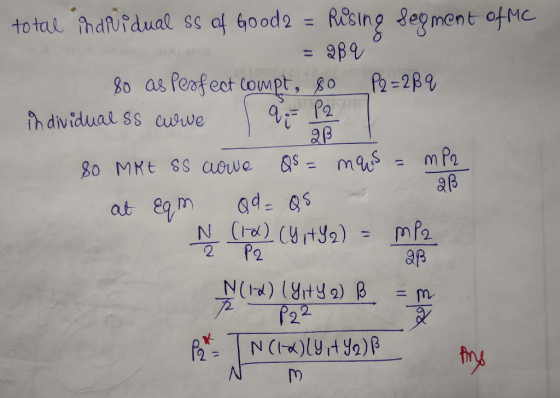 total individual ss of Gooda = Rising segment of MC = 289 80 as perfect compt, 80 _P2 =289 individual ss auwe _QB 80 MRT ss c