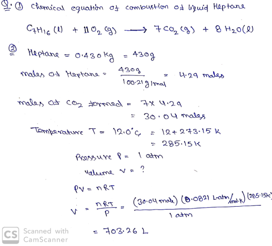 ctamical equaton of combust-ion od upuid Haptana Ha ptane O430Ka A309 4309 malos o Hogtana - 4.29 males 00-213Imal nales Oさ C