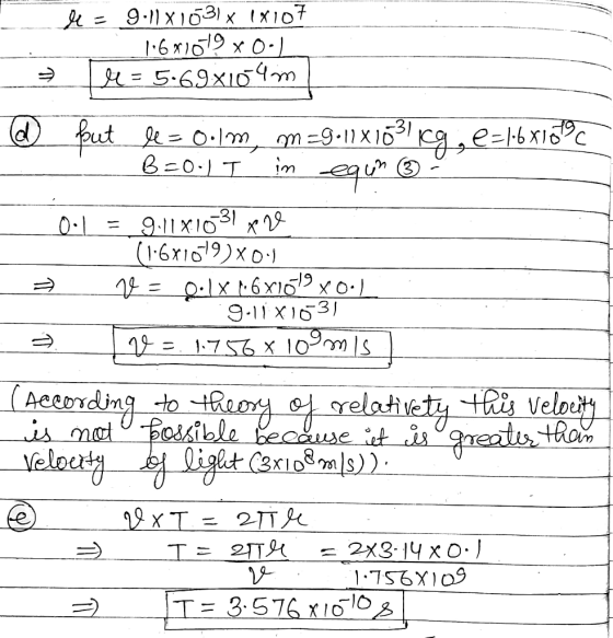 de = 9.11X1031x 18107 __1.681019x0o_ = L = 5.69x104m | fut le = o.lm, M=9.11X16311g, e-lbriotyc B20.) I in equn ☺ Oil = 9.11X