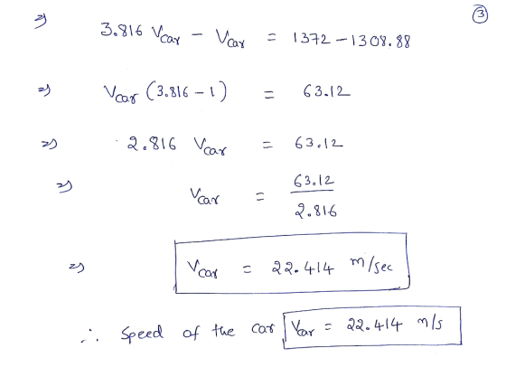 3 132 1308. 88 3.816 63.12 2) 2.816 Vor- 3.12 Vcor z) Speed of the Cos Xor 2.414mls
