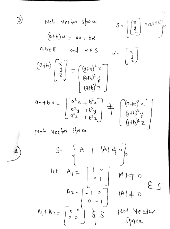 - 3 s ng2ER not vecter space (a+b)<= ax + ba 9, be [ and des rozete der موح (atb) / x7 1 9 1 = ((a+b) ²x7 I (Q+b)?y Į (9th)?