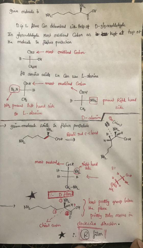 gium moleule i OW NY D4 L filme can determined with Help of D-gly cercaldehyde In glycer alalehyde Most oxidized Carbon as bo