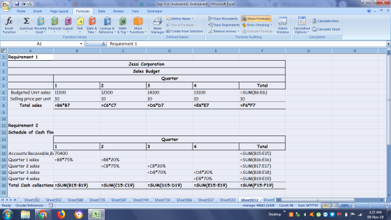 Home Insert Page Layout Formulas Data Review View Sep-Oct (Autosaved) (Autosaved) - Microsoft Excel Developer A a Define Name