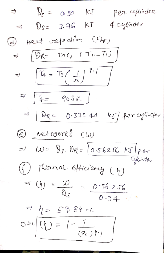 per uinder 4 cynder KJ O 91 Os 3.76 KJ Heat reje con (Or) mc T4-7U. T4 T3 90 3 K 0.331 44 korcyoe ) _MetaorkCw) w s-OR=0s62 6