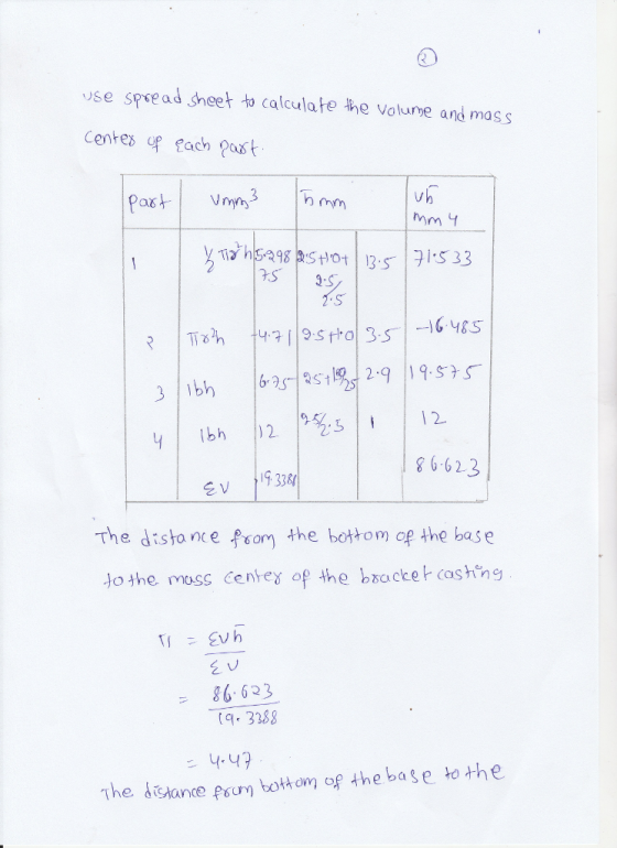 se spee ad sheet to calculate the volume and mos s Centes up fach Past uh rm 3 6623 V 338 The dista nce psom the bottom of th