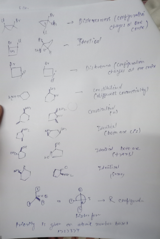 (Cho al – Distereomers (configuzellan charges a one Cente - Foretical Disteroners (configuration changes at one centre consti