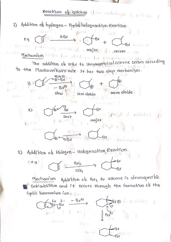 Reach ons oksalalkenen voldoende 1) Addition of hydrogen – Hyclo halogenahựcm Reachion . I HBr eg a HBO z Bruno thpas qu e lo