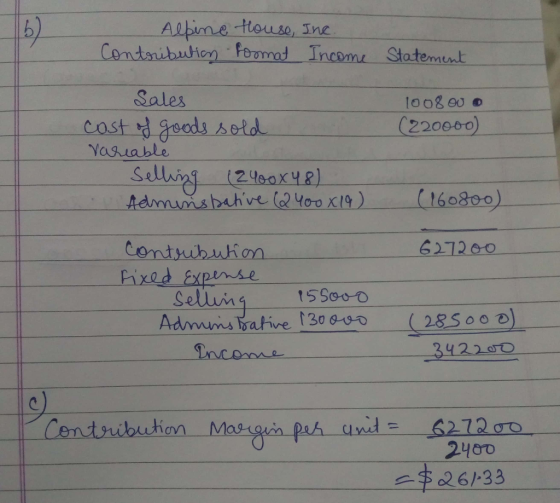Contaubution eom Income Statement Salex (220000) Yastable o8oo Contubuhion 6272oo Sellun 2460