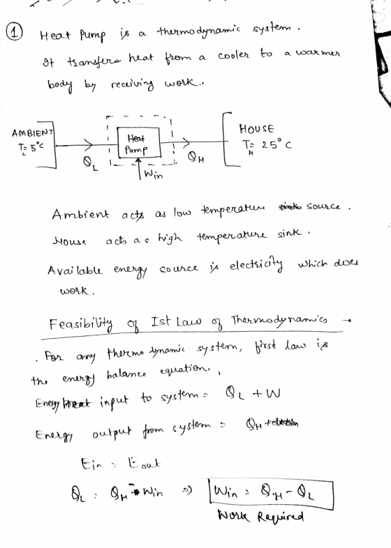 Heat Pump is a thermodynamic system. It transfers heat from a cooler to a warmer body by receiving work.. plus AMBIENT To 56