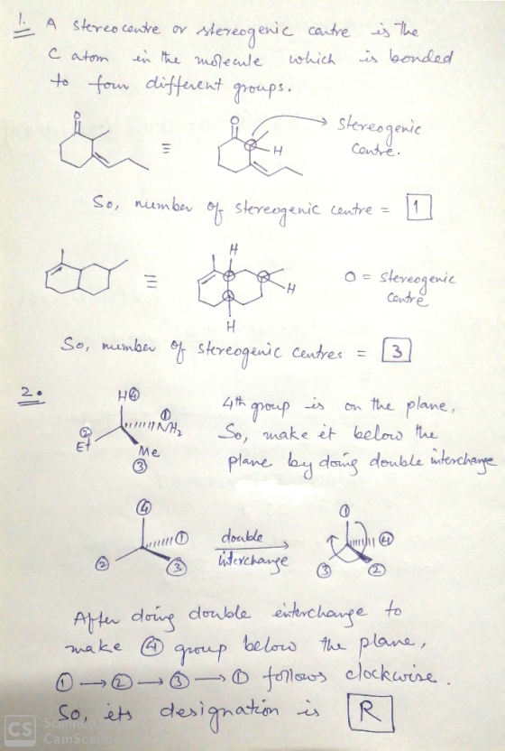 I A stereo centre or stereogenic contre is the Catom in the molecule which is bonded to four different groups. - stereogen ra