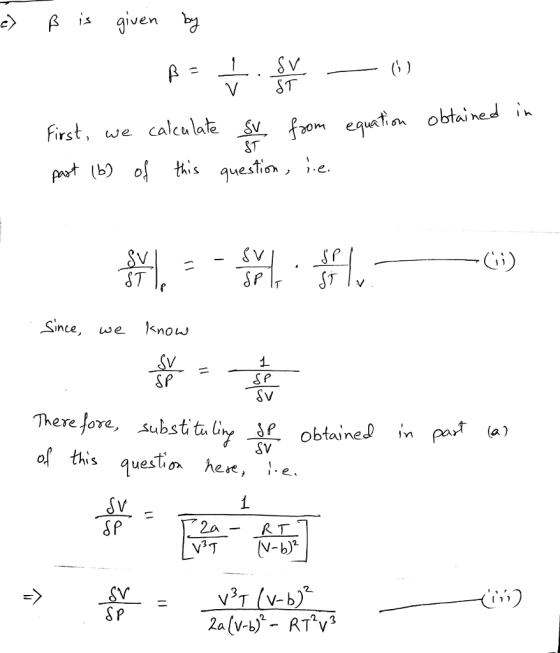 c> S i givenr first, we calculate Sv, fom et oained in 30m Sincewe know , SP Therefore, subst. taỦyLL obtained ,n Pa of this question hee, 24- RT