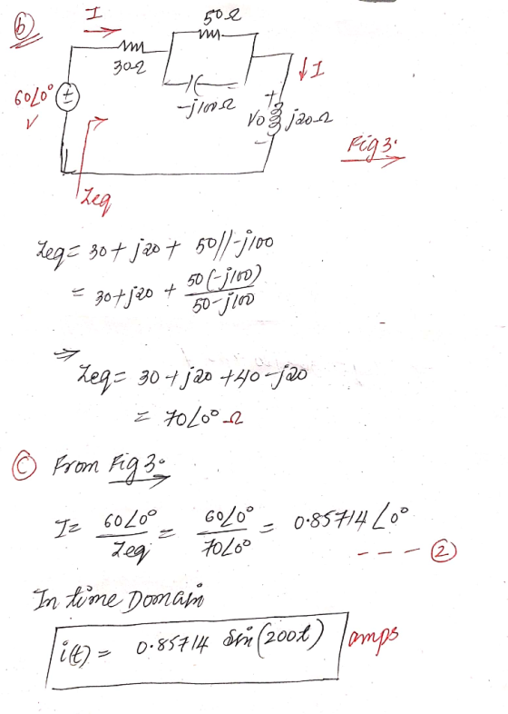 N 502 wy 302 6020° C jose the 3/ ปอนี้ 20.0 F693 Leg= 307 j2o 7 5011-3700 = 30+120 + 50 (-j100) ? 50-j10 V acloft ael toe = b