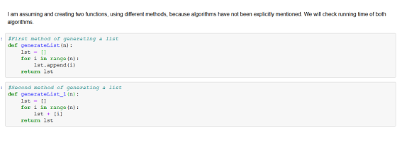 I am assuming and creating two functions, using different methods, because algorithms have not been explicitly mentioned. We