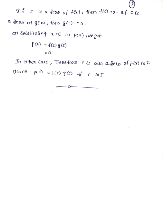 쇠 on Substitutin Cin x) we get o P 冫0 Tn eithen case , These-foxe cis atlo a exo of pa) in F