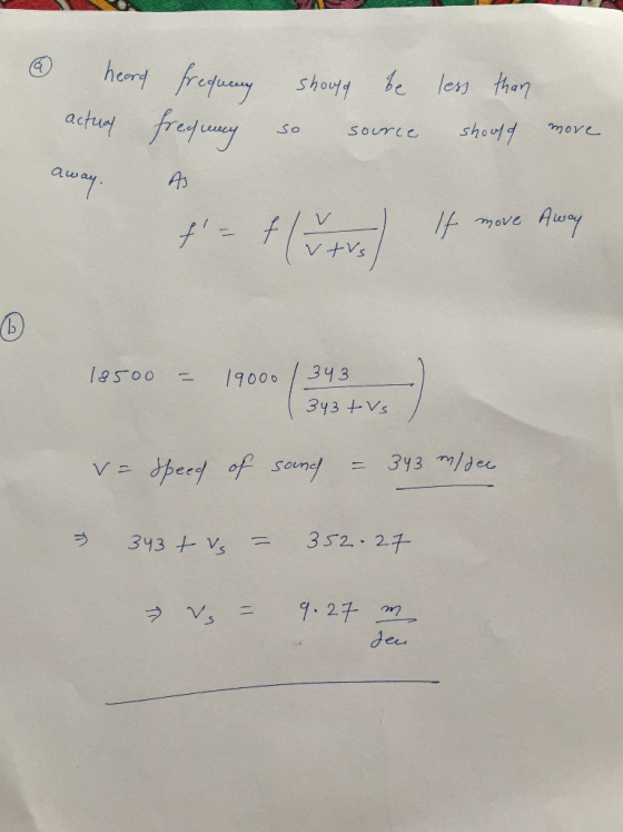 & heard actual away. should be so source frequenz freehmey As f- less than should more away. If move Away vtrs 18500 = 19000