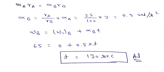 XANA = xora 20= A XA= 25*2= 0, s sed/8? WB = (Wolb taot 65 = oto.sot t = 130sec