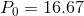 Po = 16.67