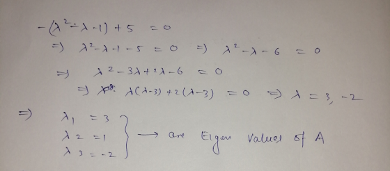 -(A²-7-1) + 5 72-a1-5 =0 -) 1?-1-6 = 0 > 32-34 of 21-6 y yo t (4-3) 42 (0-3) = 0 - x = 3,12 a = 3 1 2 =1 3 = -2 are Valuel TT