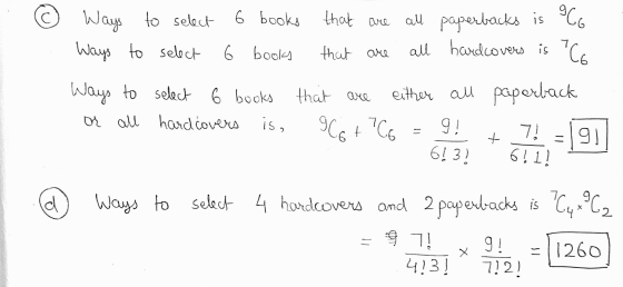 © C 6 books that are 966 Ways to select Ways to select all paperbacks is all hardcovers is 6 books that are *С. that are Ways
