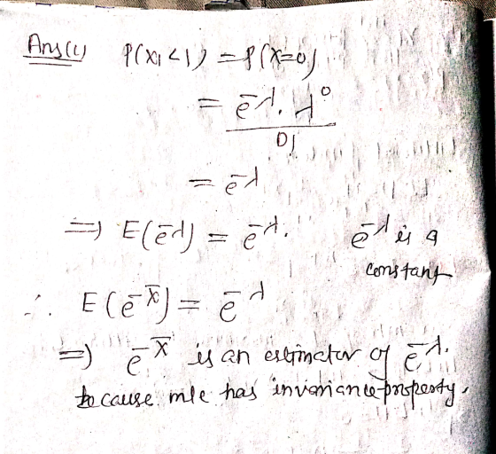 DOWS Ansley PCX1 <1 ) -S(=O) =ētido - Eled) = edil el is a constant . Elēt)= ēt - ex is an estimator of eli to cause mile has