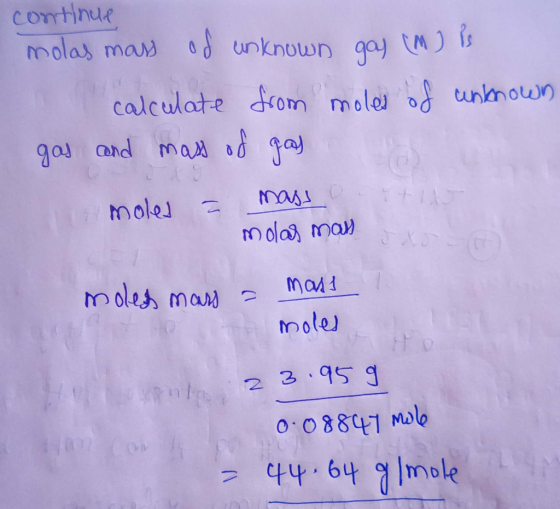 continue molas mas unknown calculate dom mole od maa da unhnoun and ga 141XJ Mole molas ma Moles mar ? 17 mole 2 395 9 +u O.0