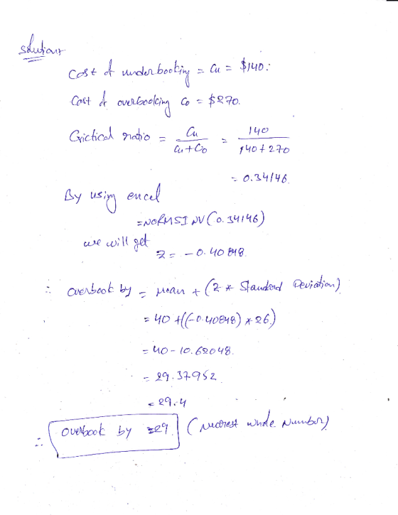 Sautiouz Cost of under booking > Cu = $140: Cost of cureboling Co = $270. Grietical gratis cu 140mm ito - 4404270 -0.34146. B