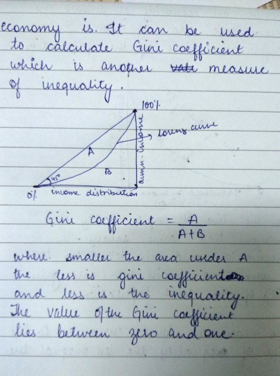 economy is. It can be used to calculate Gini coefficient which is another vati measure of inequality V 100% A lovny coure Too