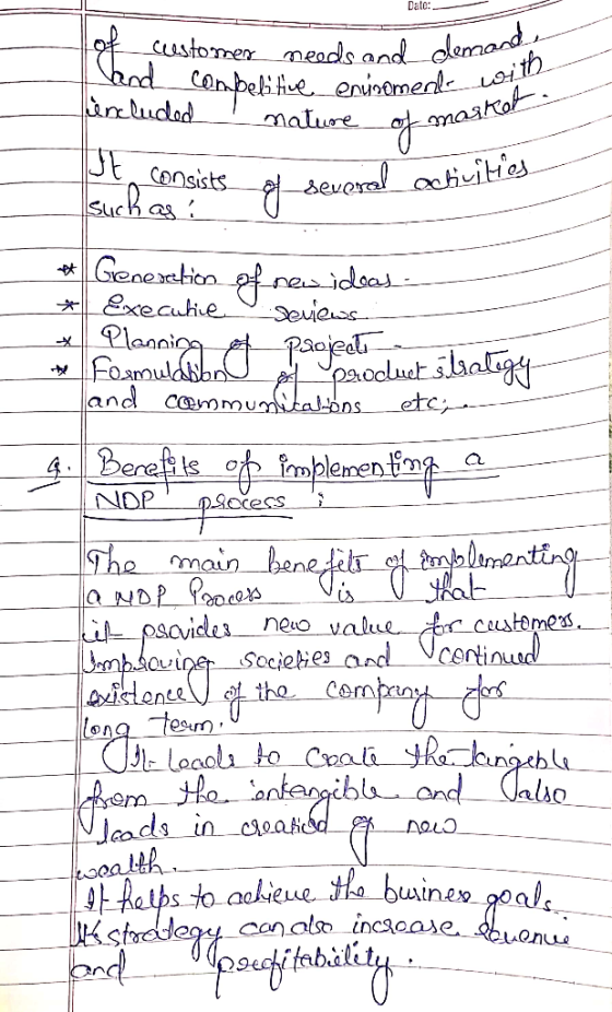 Date: - Is and demande of customer needs and deman and combelitive enusoment w included nature of ma - with of market Je cons