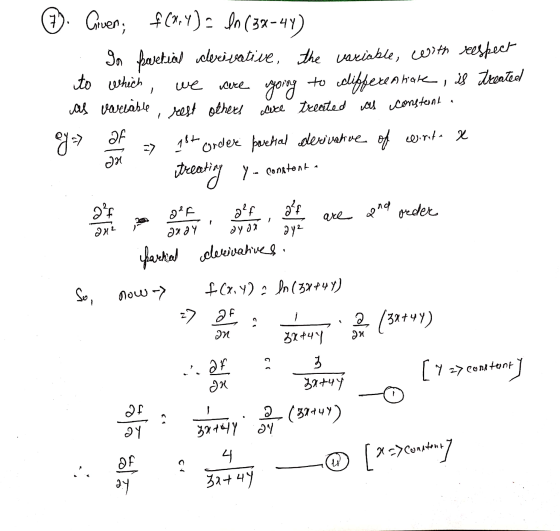 anstanta of are ang 2 and Y . ayon ay © Crven; f(x,y)? In (32-44) . In partial derivative, the variable, with respect to whic
