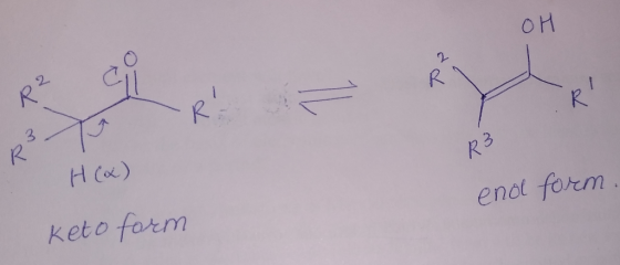 R3 H (6) enol form. Keto form