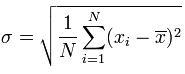 Calculation Standard Deviation