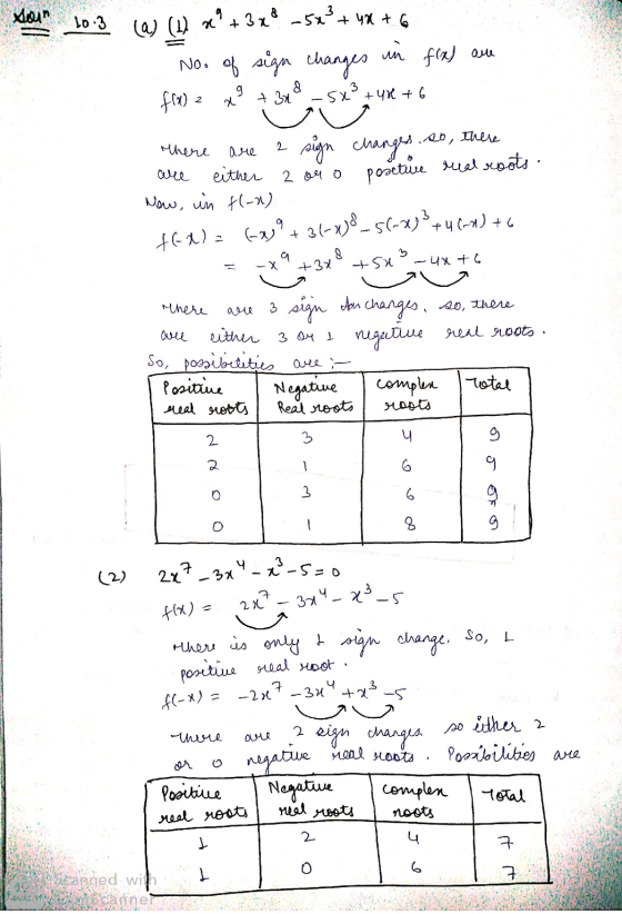 13 towa 10.3 W (1) 2° +32° -52°+ 4x +6 No. of sign changes in fix) ane f(x) = x + 3x - 5x² + 4x + 6 Чkhu Омо 2 пап лалын сав